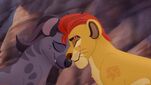 Jasiri hugging Kion.