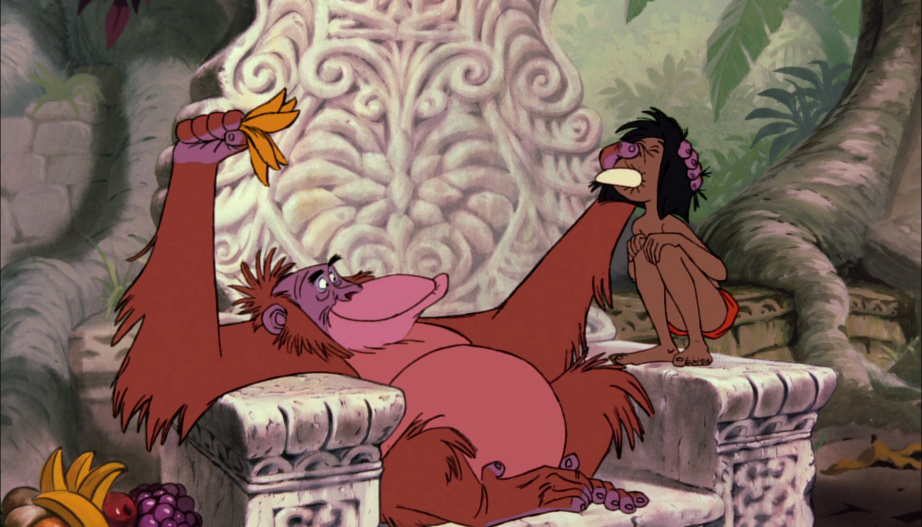 King Louie and Mowgli Canvas Purse Jungle Book Purse King 