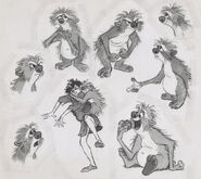 Milt Kahl's drawings of Taran and Gurgi