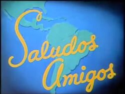 Saludos Amigos Title Card