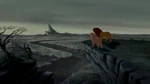 Simba and Nala look over the Pridelands during Scar's reign