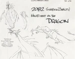 A model sheet of Maleficent's dragon form (2).