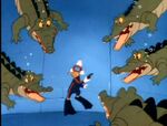 The crocodiles' cameos in Darkwing Duck (Ep: "Dirty Money")