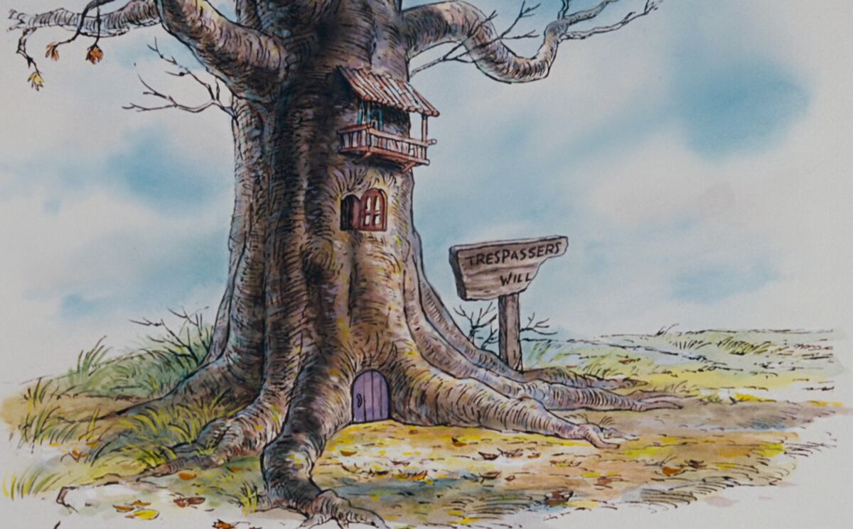 A house fit for Disney's Winnie the Pooh in the original Hundred Acre Wood