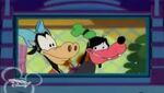Clarabelle kiss Goofy but he gets shy