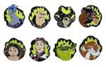 Villains "Smiles, Smirks and Sneers" Mystery pin set