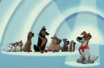 Dodger y otros perros en House of Mouse.