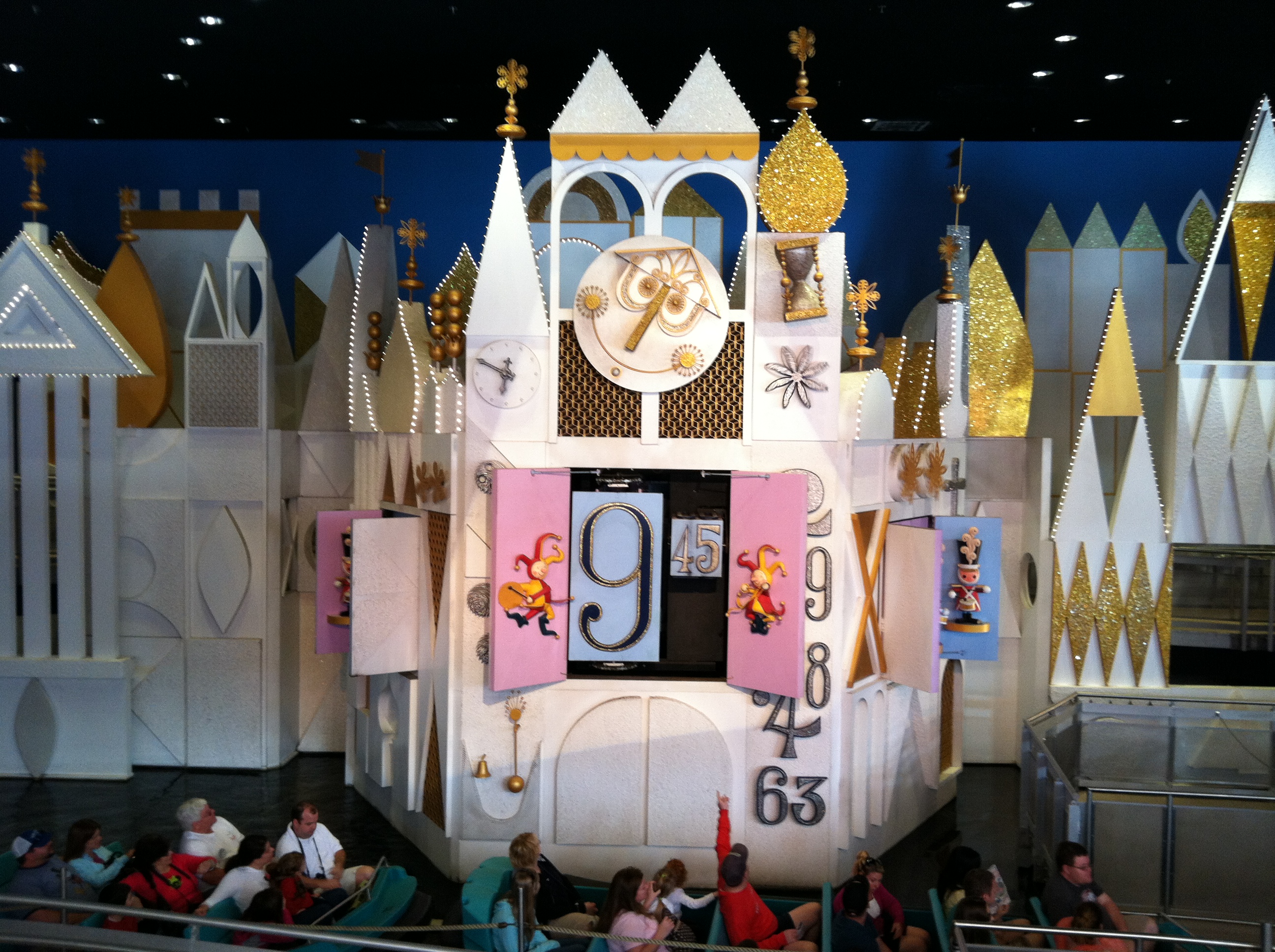 It's a small world clock tower toy.