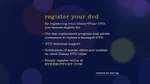 Register Your DVD menu