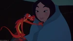 Mulan gets recomforted by Mushu.