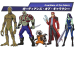 The Guardians of the Galaxy in Marvel Disk Wars: The Avengers