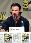 Luke Evans speaks at the 2014 San Diego Comic Con.