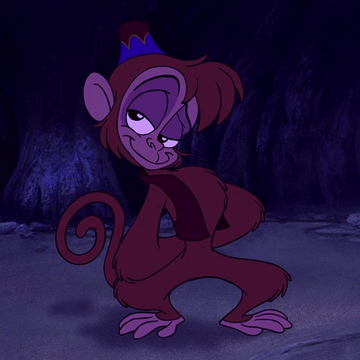 Abu, Aladdin's pet monkey accompanied him everywhere he went. Abu cannot  talk like Iago but he seems to be a b…