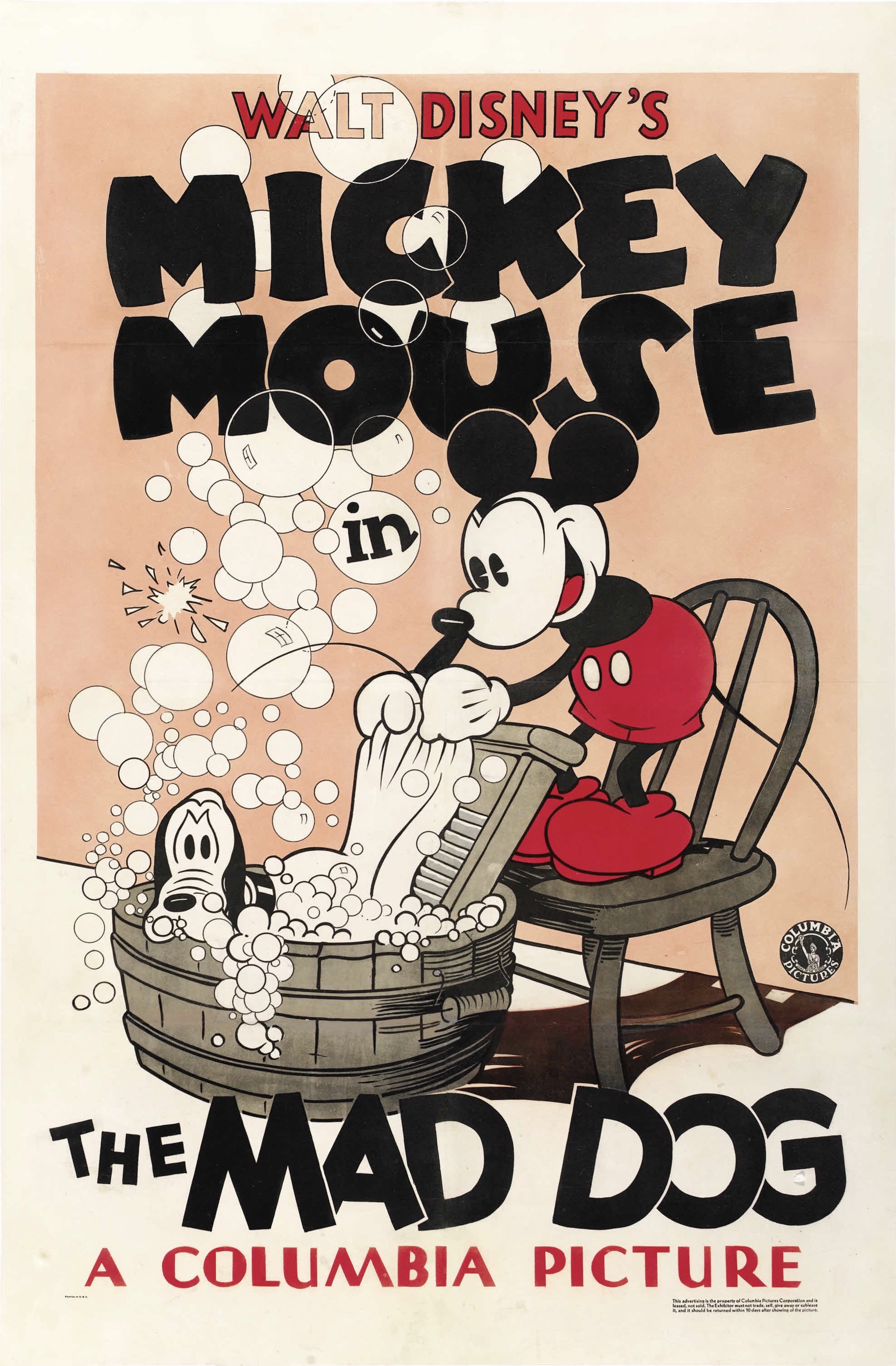 Walt Disney Mickey's Mellerdrammer Custom Framed Poster 