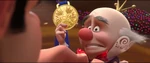 "How about this? Are you interested in this?" King Candy gives Ralph back the Medal of Heroes