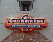 The Great Movie Ride Sign (TCM)