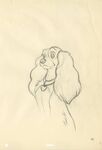 Lady Looking at Tramp Concept Art