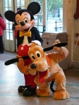 Pluto with Mickey