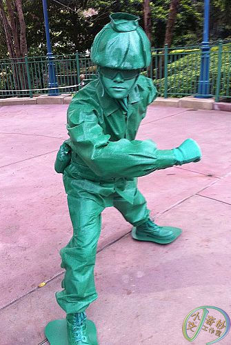 giant green army man