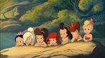 Ariel, Attina, Alana, Adella, Aquata, Arista, and Andrina as children watching their parents.