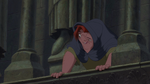 Quaismodo sneaking out of Notre Dame to attend the Feast of Fools