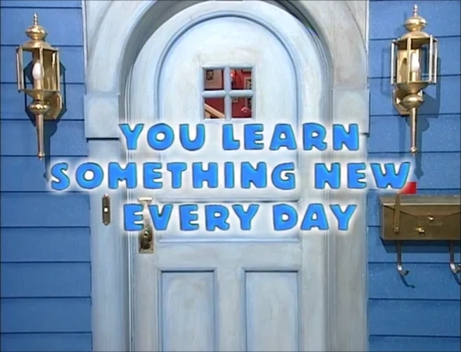 You Learn Something New Every Day