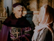 Queen Eleanor learning of Prince John's actions from the Archbishop