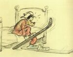 Storyboard of Goofy in The Art of Skiing.