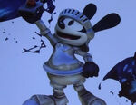 Oswald in his knight costume in Epic Mickey 2: The Power of Two