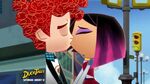 Penn and Sashi share their first kiss in the series finale, "At the End of the Worlds"