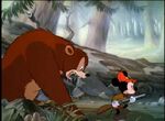 Bear pursuing mickey