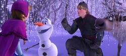 Das erste Treffen mit Olaf