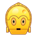 C-3PO's emoji for Disney Emoji Blitz.