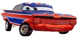 <i>Cars 2</i> dengan cat bendera Britania Raya