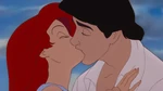 Ariel and Eric's first kiss.