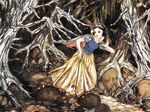 Running through the woods by Gustaf Tenggren