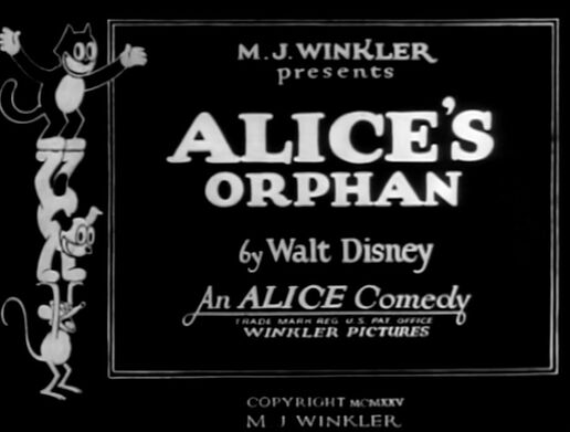 Alice's Orphan title card