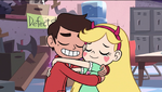 Star and Marco hugging.