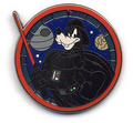 Goofy darth vader pin