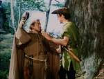 Robin Hood's first encounter with Friar Tuck