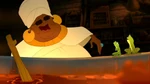 Mama Odie with Tiana and Naveen