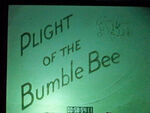 Title card from a lost Mickey cartoon named Plight of the Bumble Bee