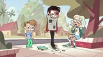 Marco breaks Jackie's skateboard