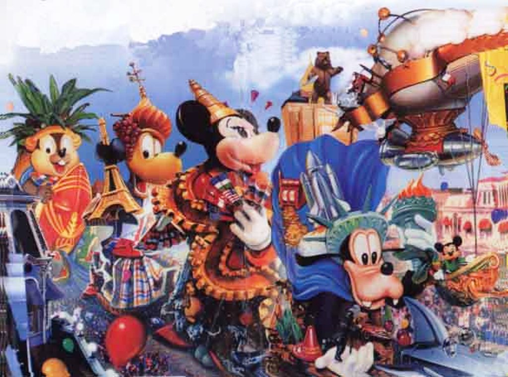 Диснейленд песня. Парад в мультике. Полуденный парад Дисней. Imaginary World Disney.