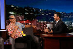 Jeff Goldblum visiting Jimmy Kimmel Live! in June 2018.