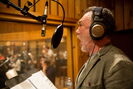 Patrick Page (Claude Frollo) in the recording studio