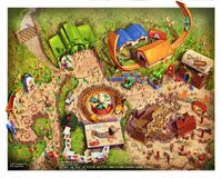The concept artwork of Toy Story Land