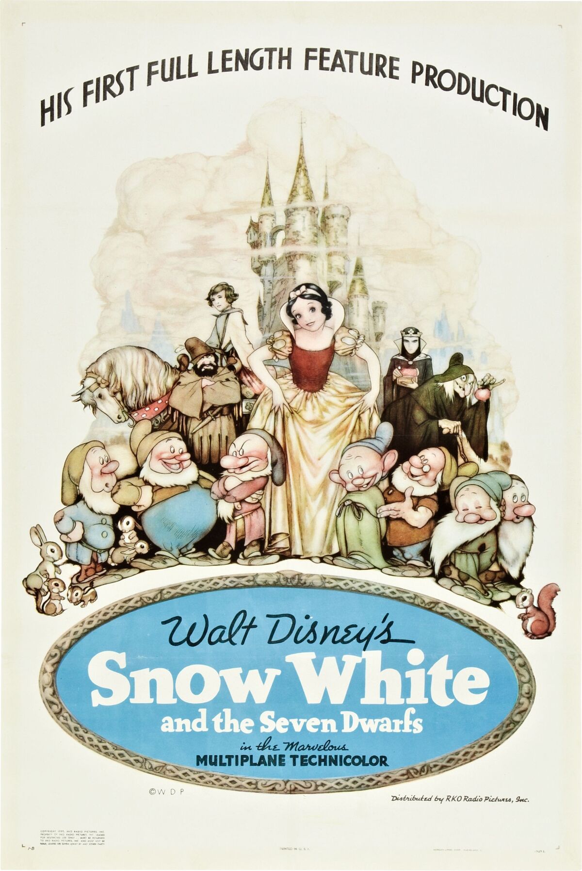 Snow White, Cinderella, and Aurora, Walt's original three g…