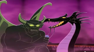 Dragon Maleficent with Chernabog in Mickey's House of Villains