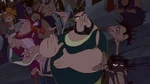 The crowd claps for Hercules, unimpressed.